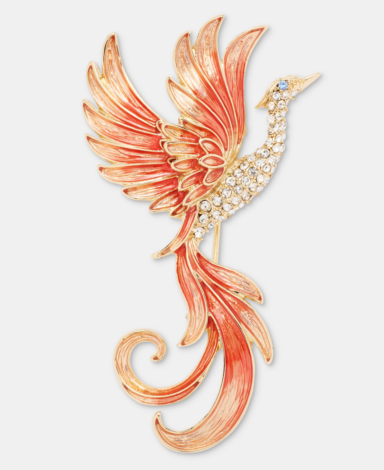 Anne Klein Золотистая брошь Phoenix Mystical