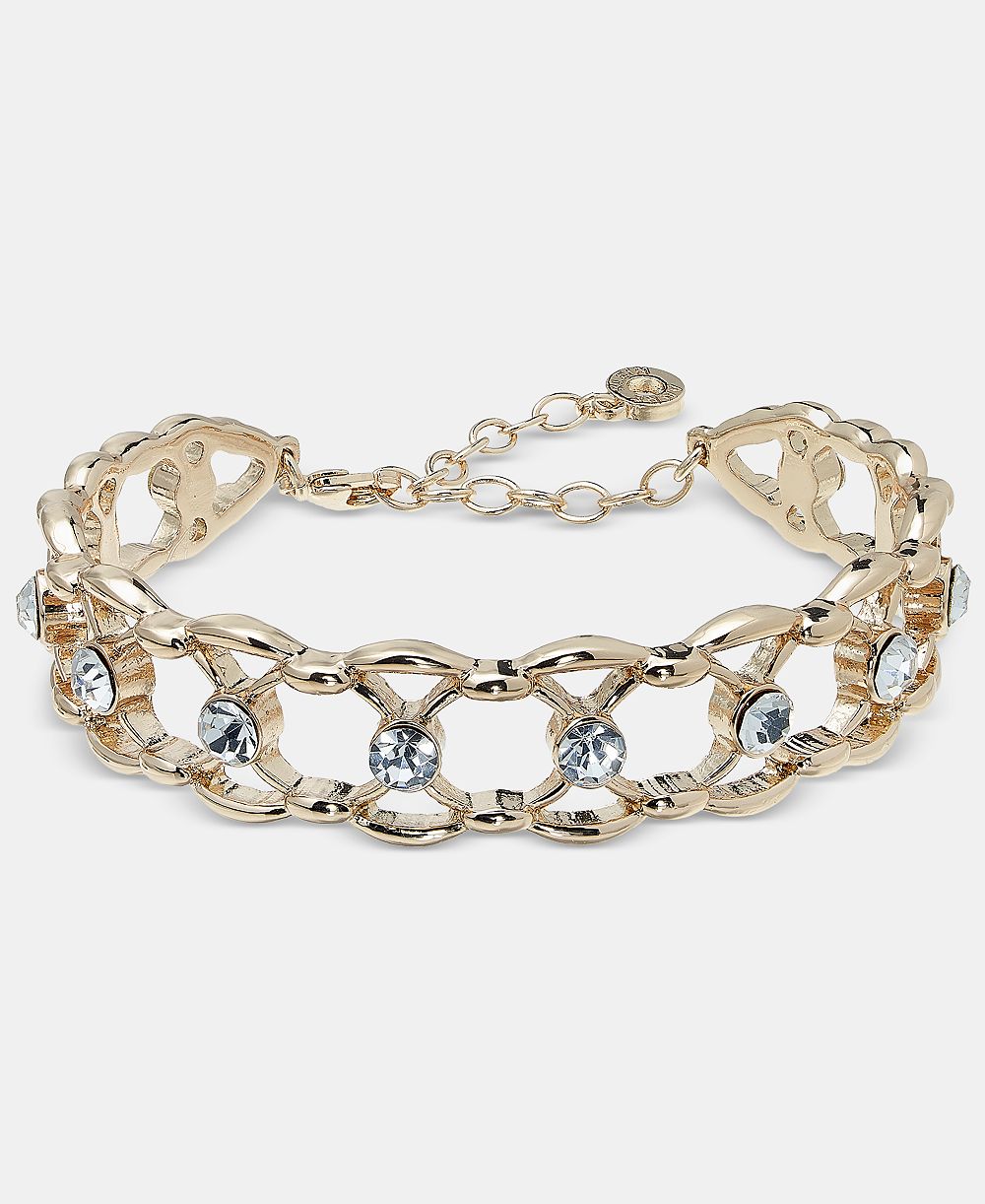 Браслет Anne Klein Crystal Openwork Cuff