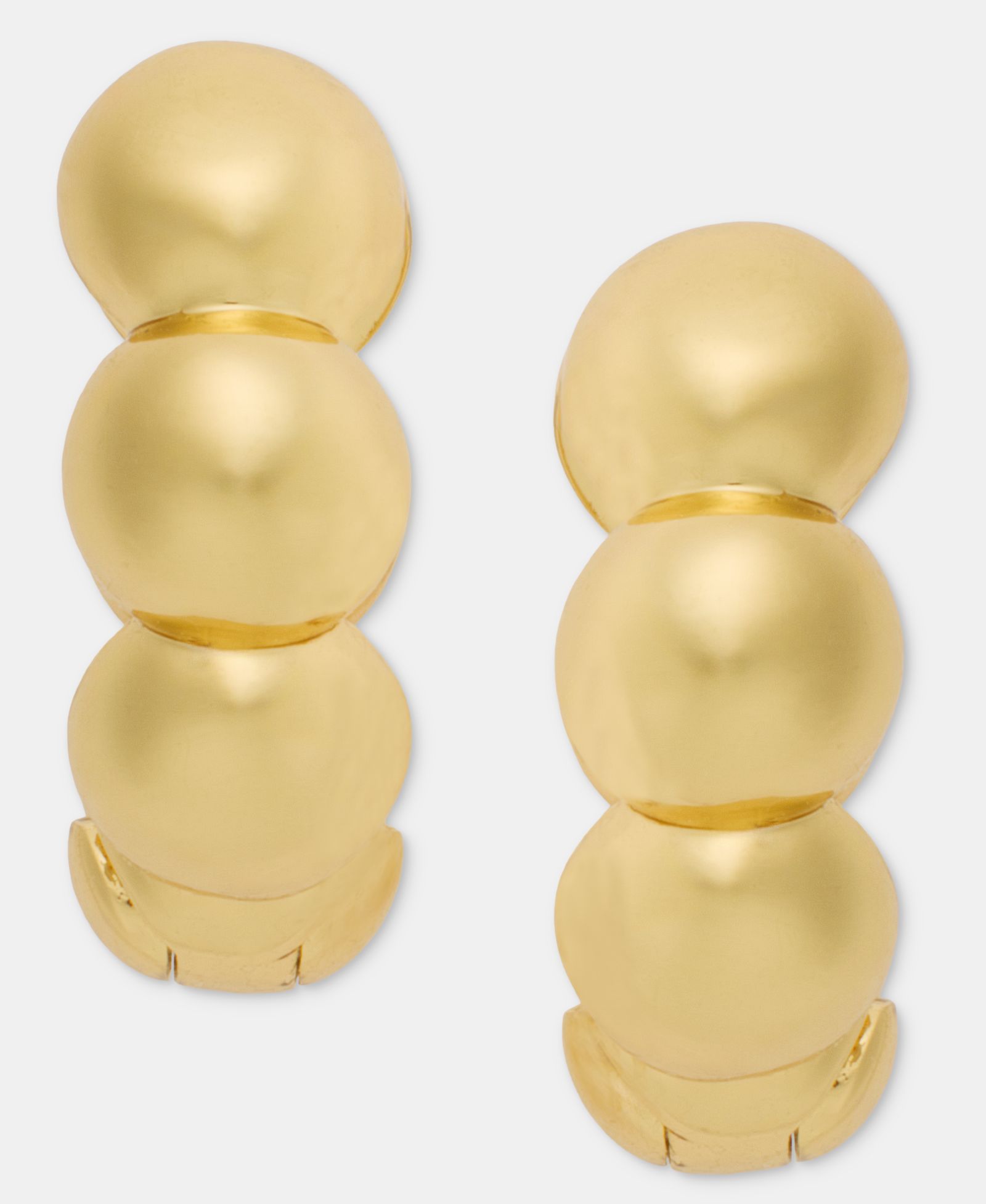 Серьги-кольца Anne Klein Small Half-Dome Huggie, 0.6"