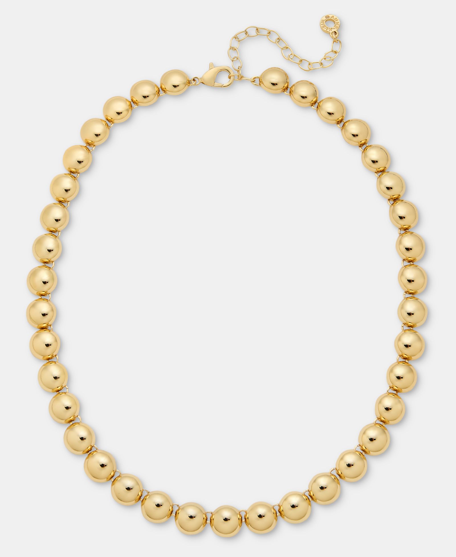 Anne Klein Gold-Tone Half Dome Collar Necklace