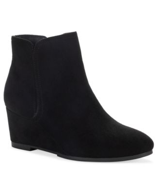 Style & Co Women's Portiaa Round Toe Wedge Dress Booties, Macy's Exclusive