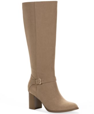Style & Co Women's Ruthh Round Toe Buckle Detail Dress Boots, Macy's Exclusive