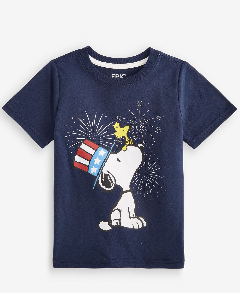 Детская футболка Epic Threads Snoopy Fireworks для мальчиков 12M-5T