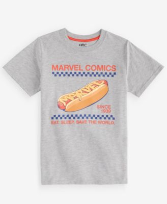 Детская футболка Epic Threads Marvel Comics Hot Dog с коротким рукавом, XS-XL
