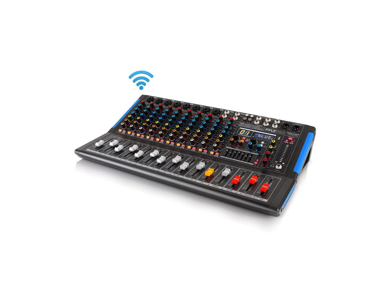 Pyle Bluetooth студийный микшерный пульт с 16 Bit DSP (PMXU128BT)