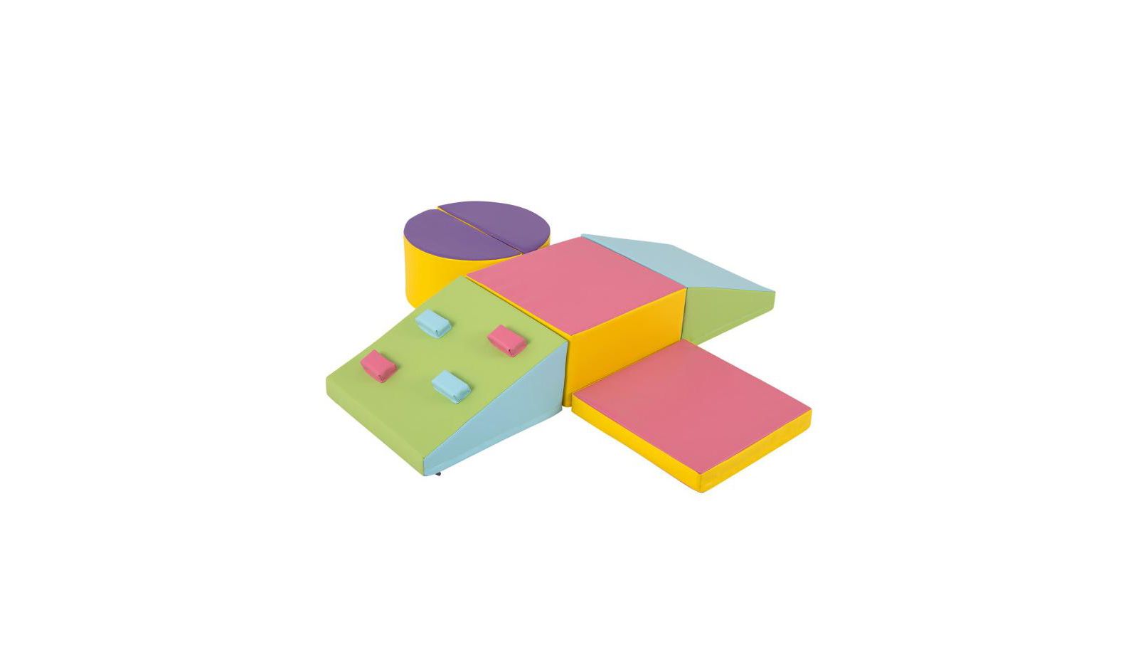 HONGGE 6 Piece Foam Climbing Blocks with Hook and Loop Fasteners