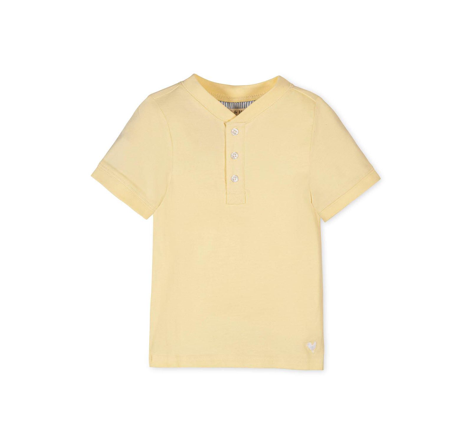 Мужская футболка Hope & Henry из органического хлопка, Henley с коротким рукавом