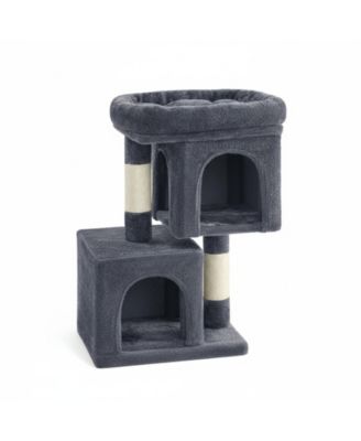 Кошачий игровой комплекс ARONKL с большим насестом и 2 домиками