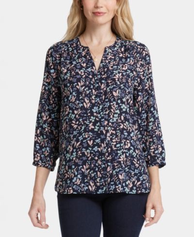 Женский топ NYDJ Pintuck Split Neck