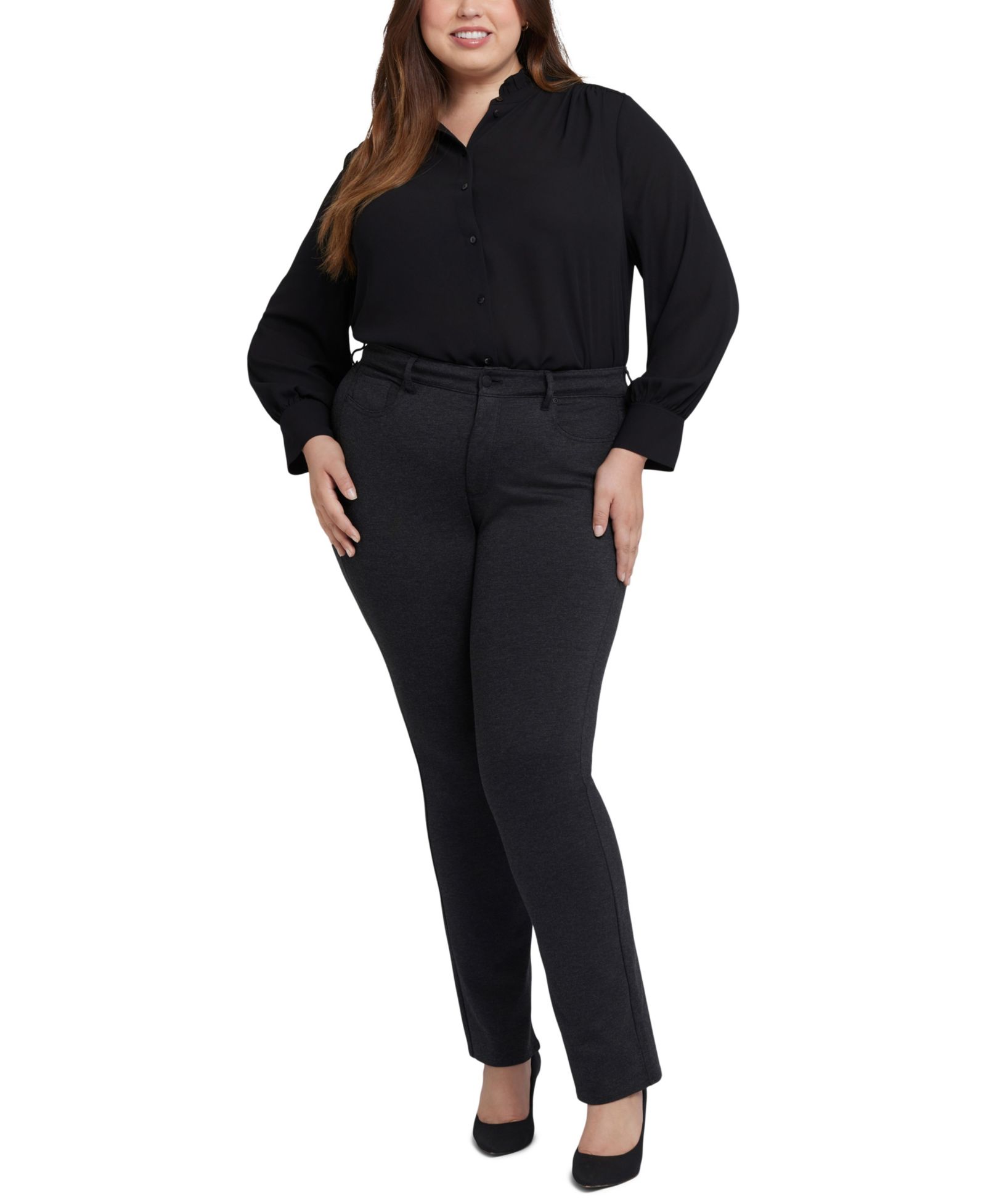 Брюки NYDJ Plus Marilyn Mid-rise Straight
