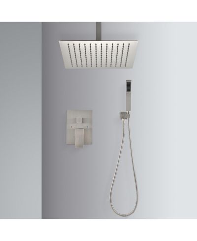 BUSDAYS Ceiling Mounted Shower System Combo Set with Handheld and 10"Shower head