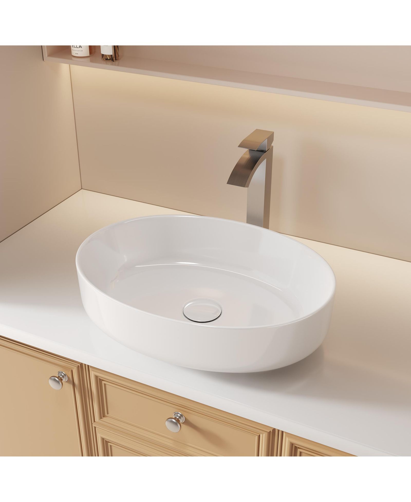 BUSDAYS Bothwa Home 11.21" CUPC Certified Single Handle Bathroom Sink Faucet (Brushed Nickel Finish)