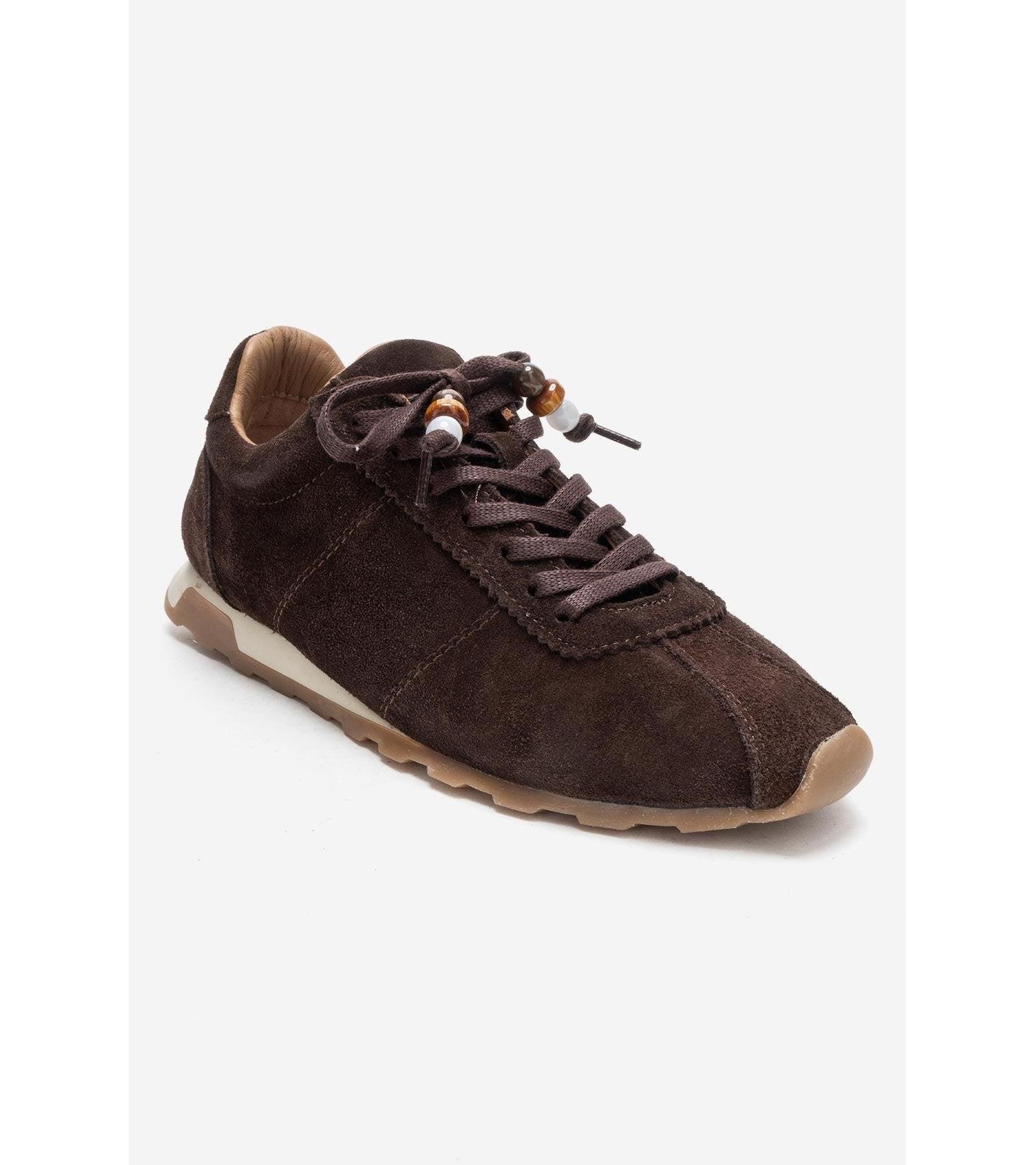 Forever & Always Shoes Women's Brea Leather Embellished Sneaker