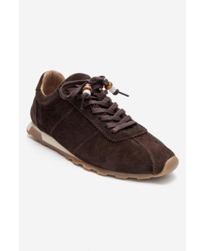 Forever & Always Shoes Women's Brea Leather Embellished Sneaker