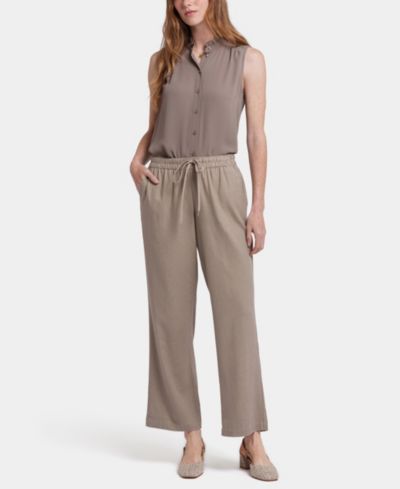 NYDJ Petite Relaxed Drawstring Pull-On Pants