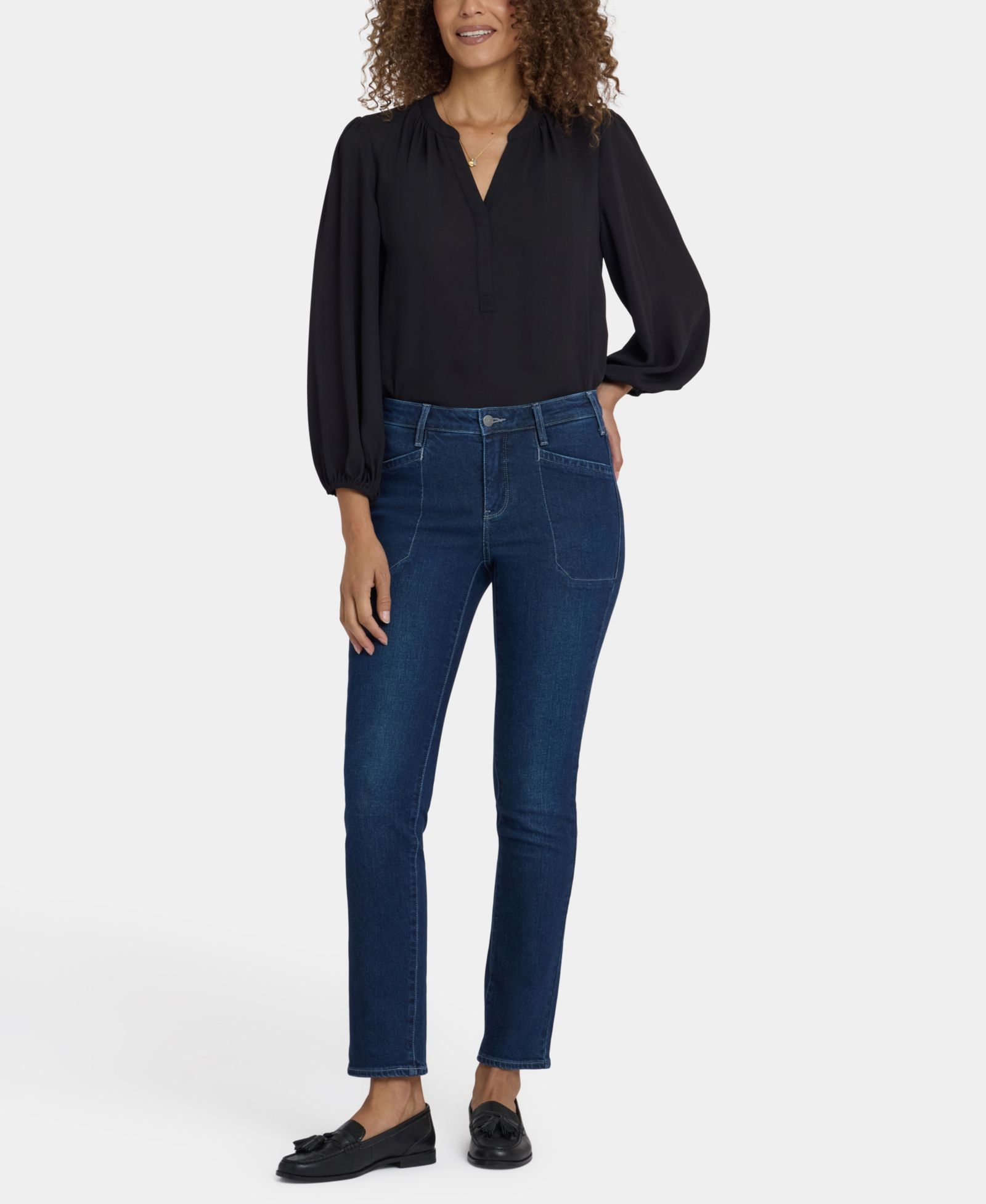 NYDJ Petite Sheri Slim with Welt Utility Pockets Jeans