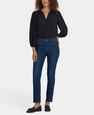 NYDJ Petite Sheri Slim with Welt Utility Pockets Jeans