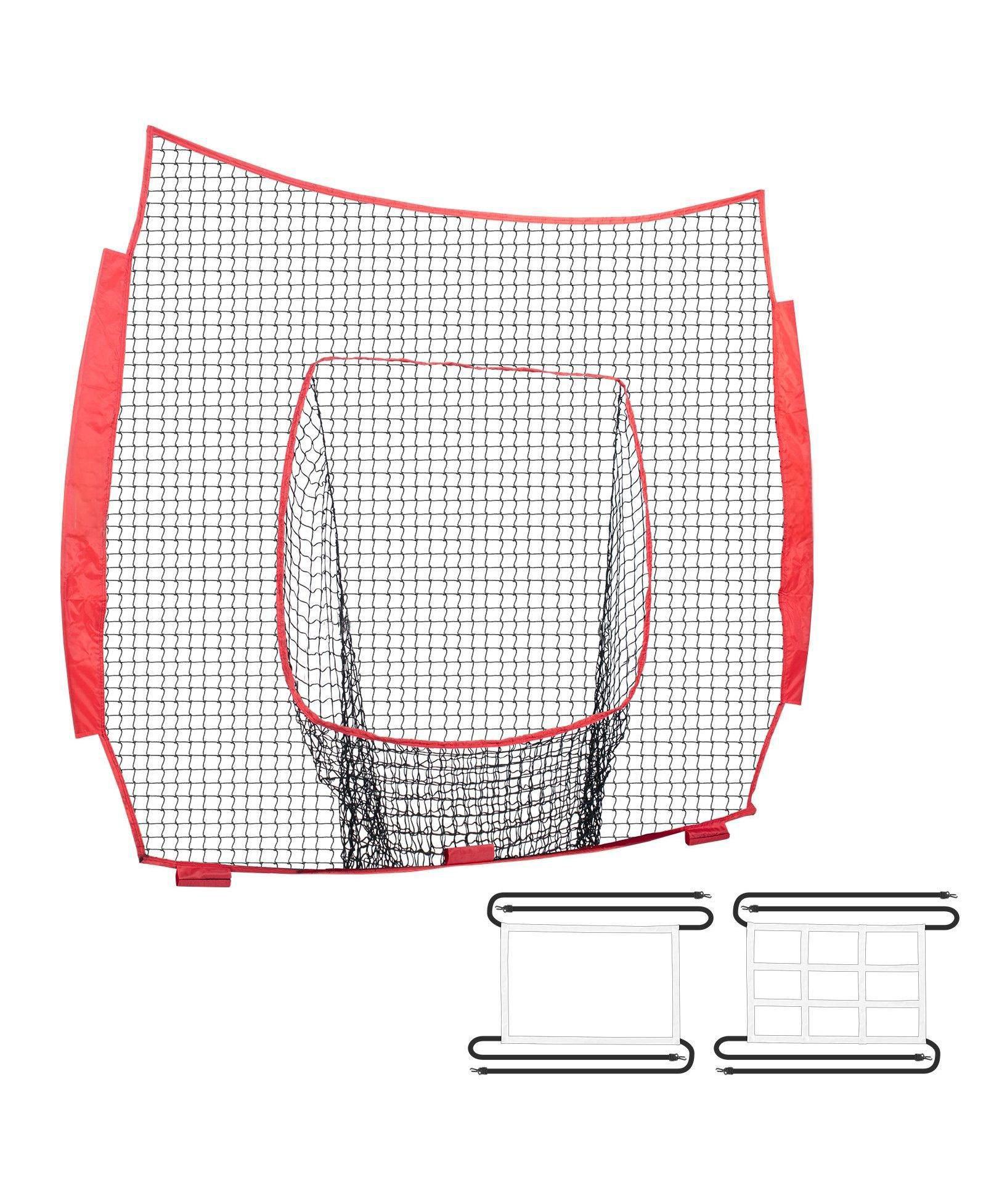 Mecale сетка для тренировок по бейсболу и софтболу 7 x 7 Ft с зоной страйка