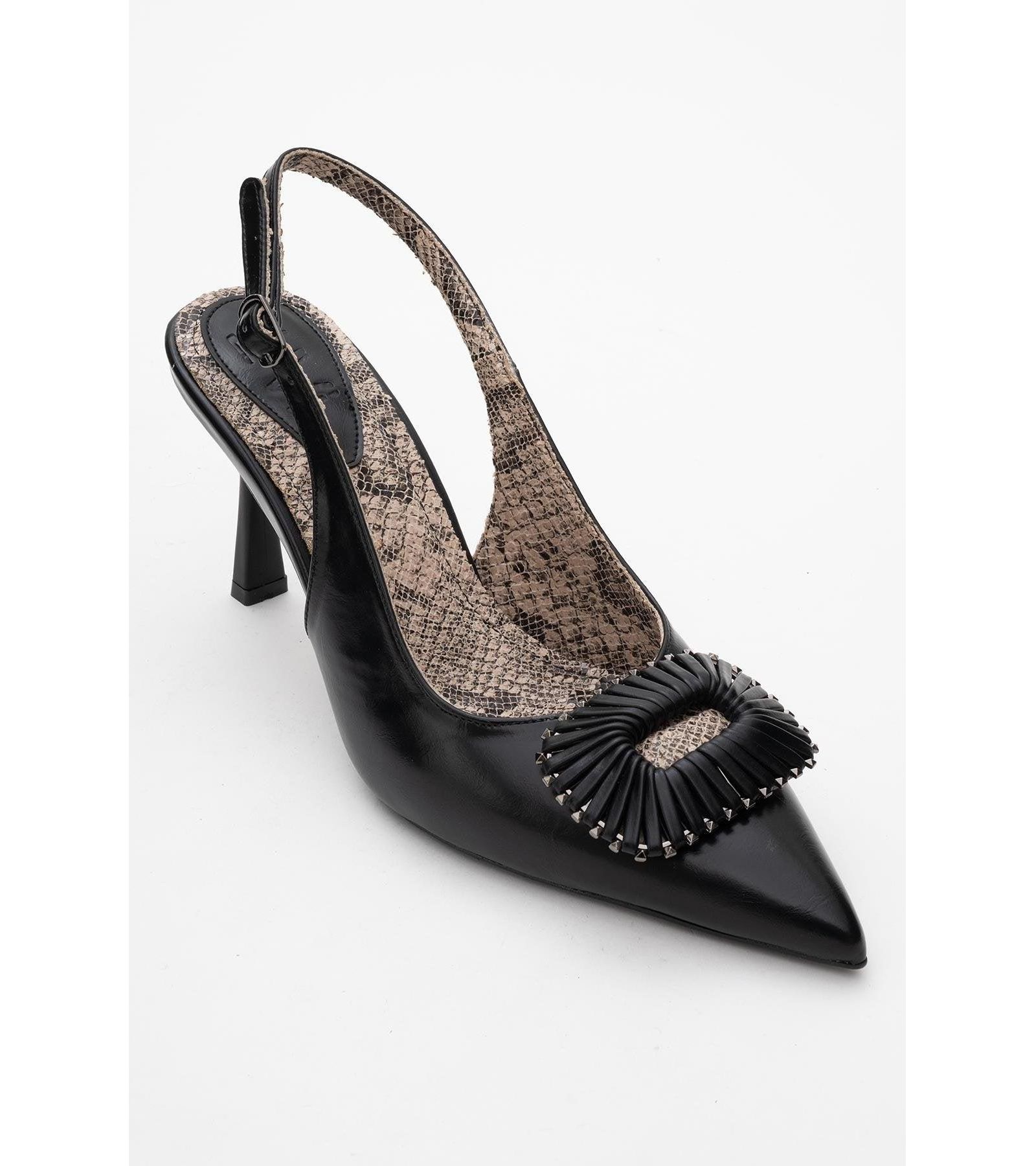 Prologue Shoes Women's Spera Buckled Pointed Toe Pump.