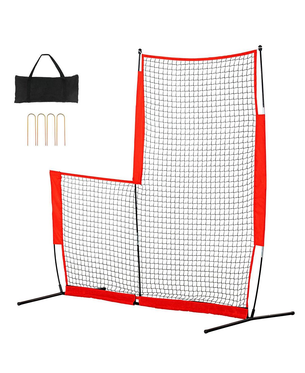 Mecale 7 x 7 Ft Baseball and Softball L Screen with Carry Bag