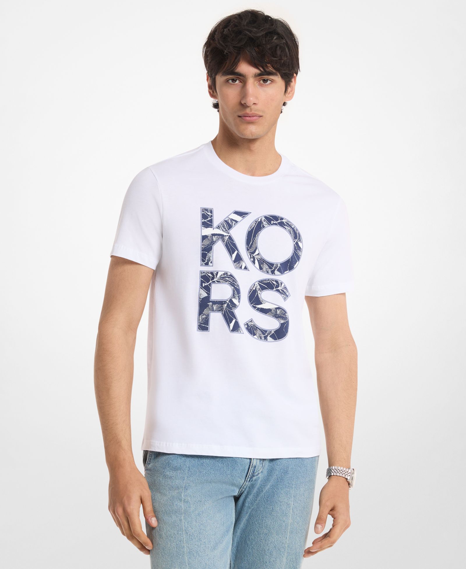 Мужская футболка Michael Kors Floral Logo Regular-Fit
