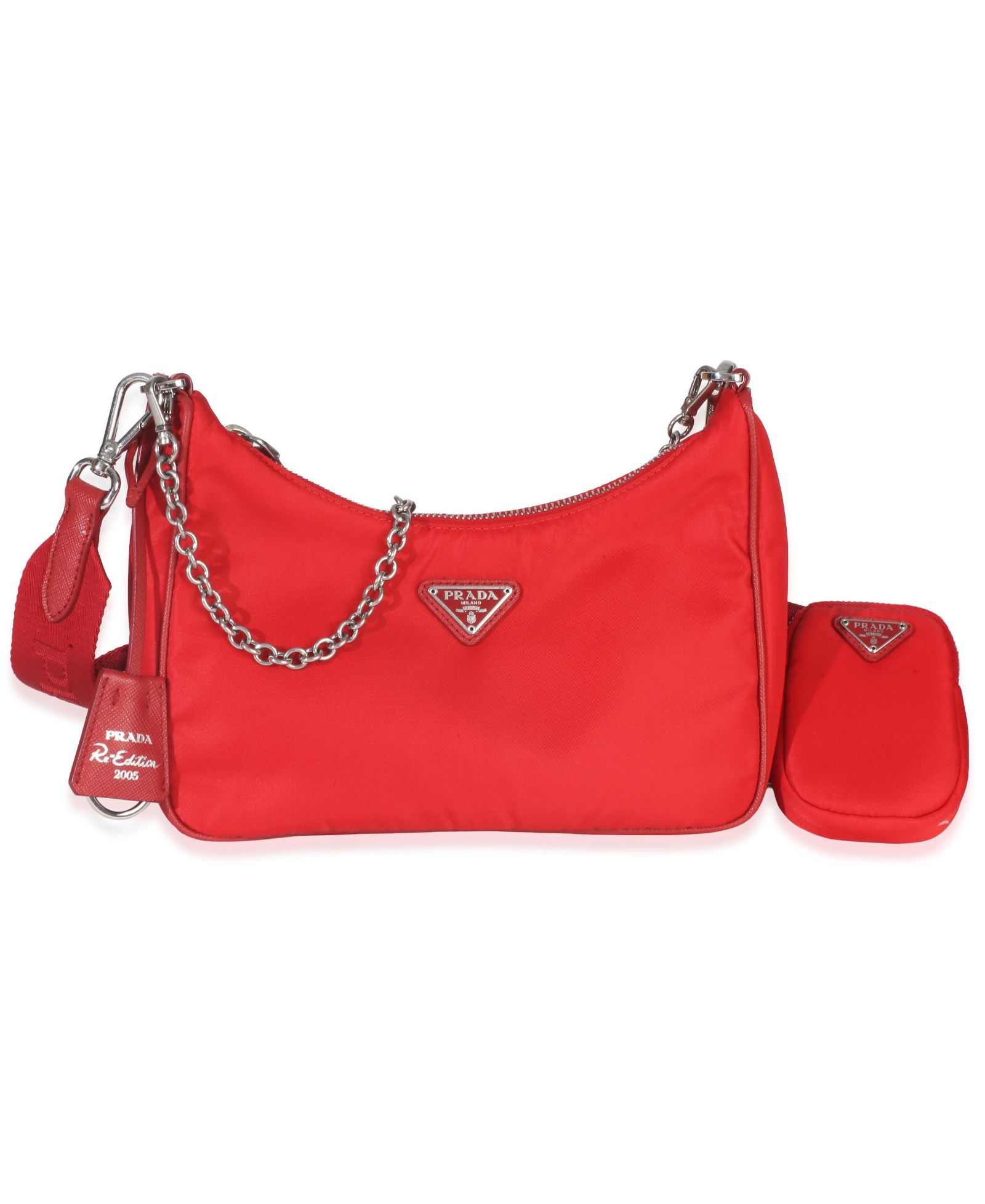 Сумка Prada Red Re-Nylon Re-Edition 2005 Hobo (Б/У)