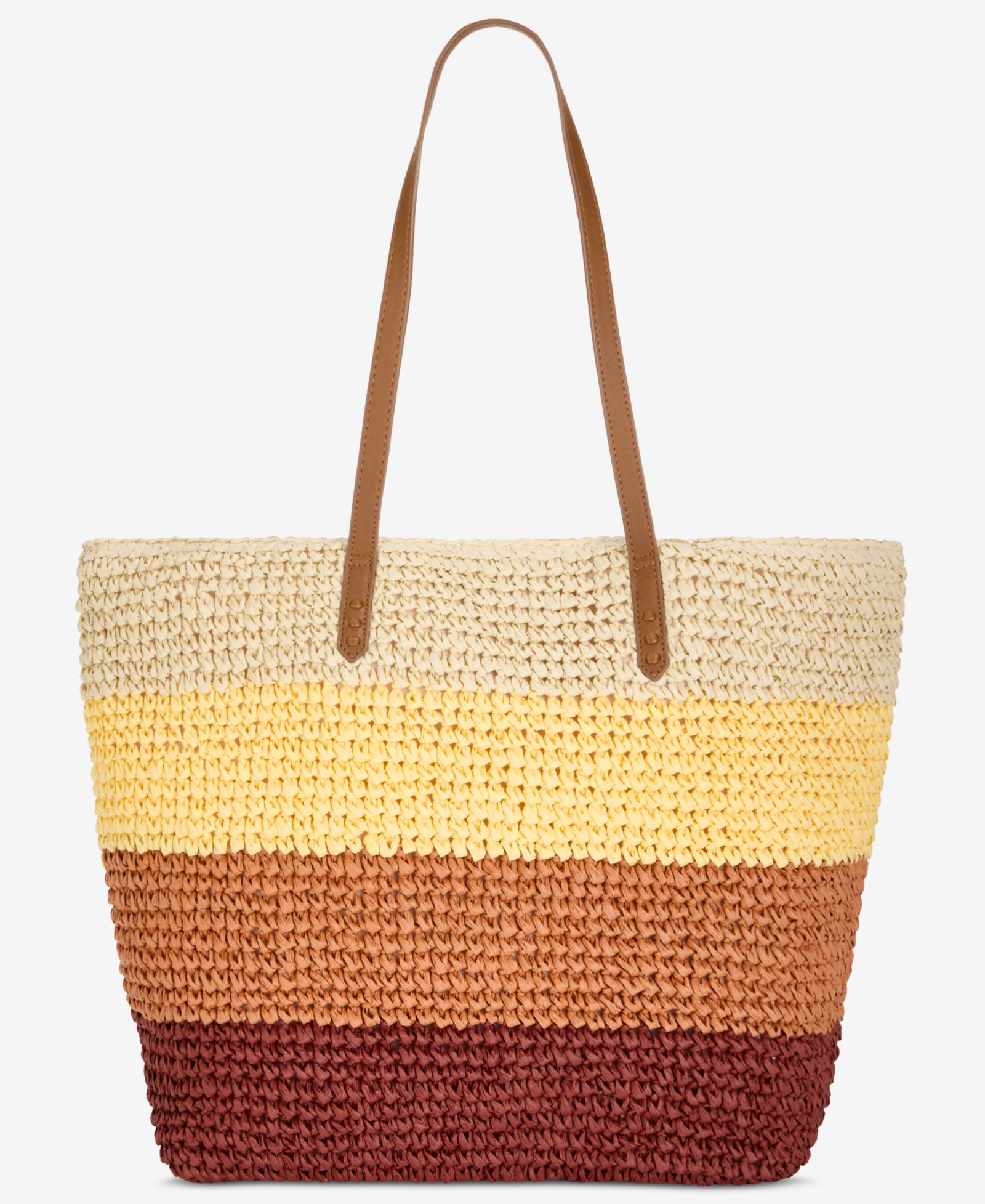 Сумка-тоут Style & Co Ombré Striped из соломы
