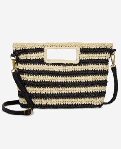 Клатч Style & Co в полоску из соломы