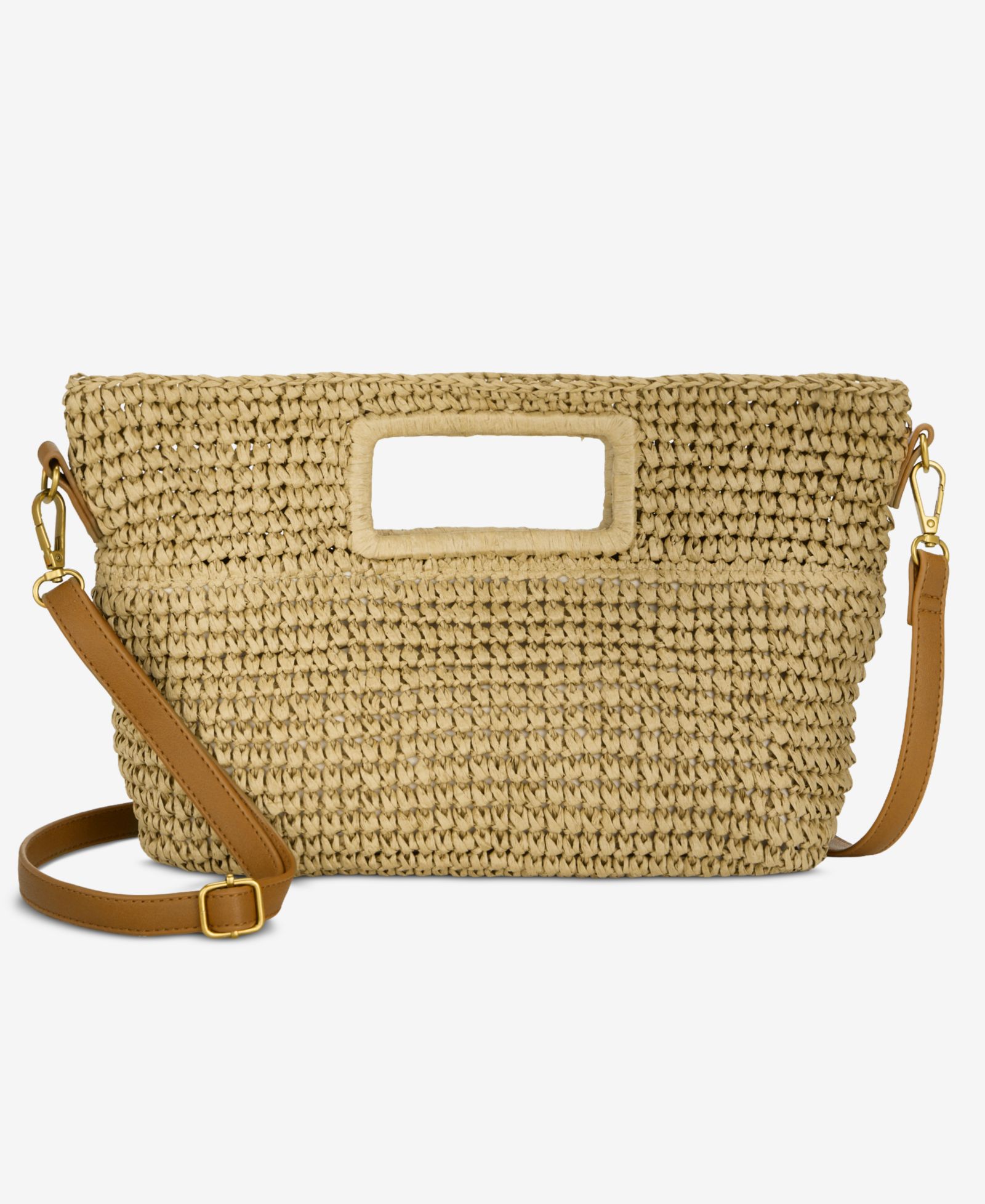 Клатч Style & Co в полоску из соломы