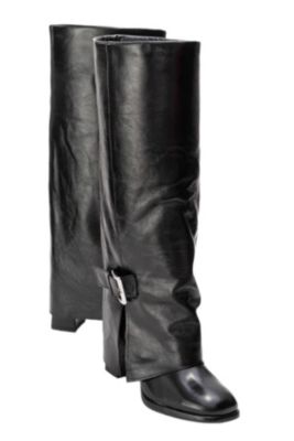 Forever & Always Shoes Women's Lojo Leather Block Heel Boot