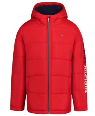 Детская пуховая куртка Tommy Hilfiger с логотипом 4-7