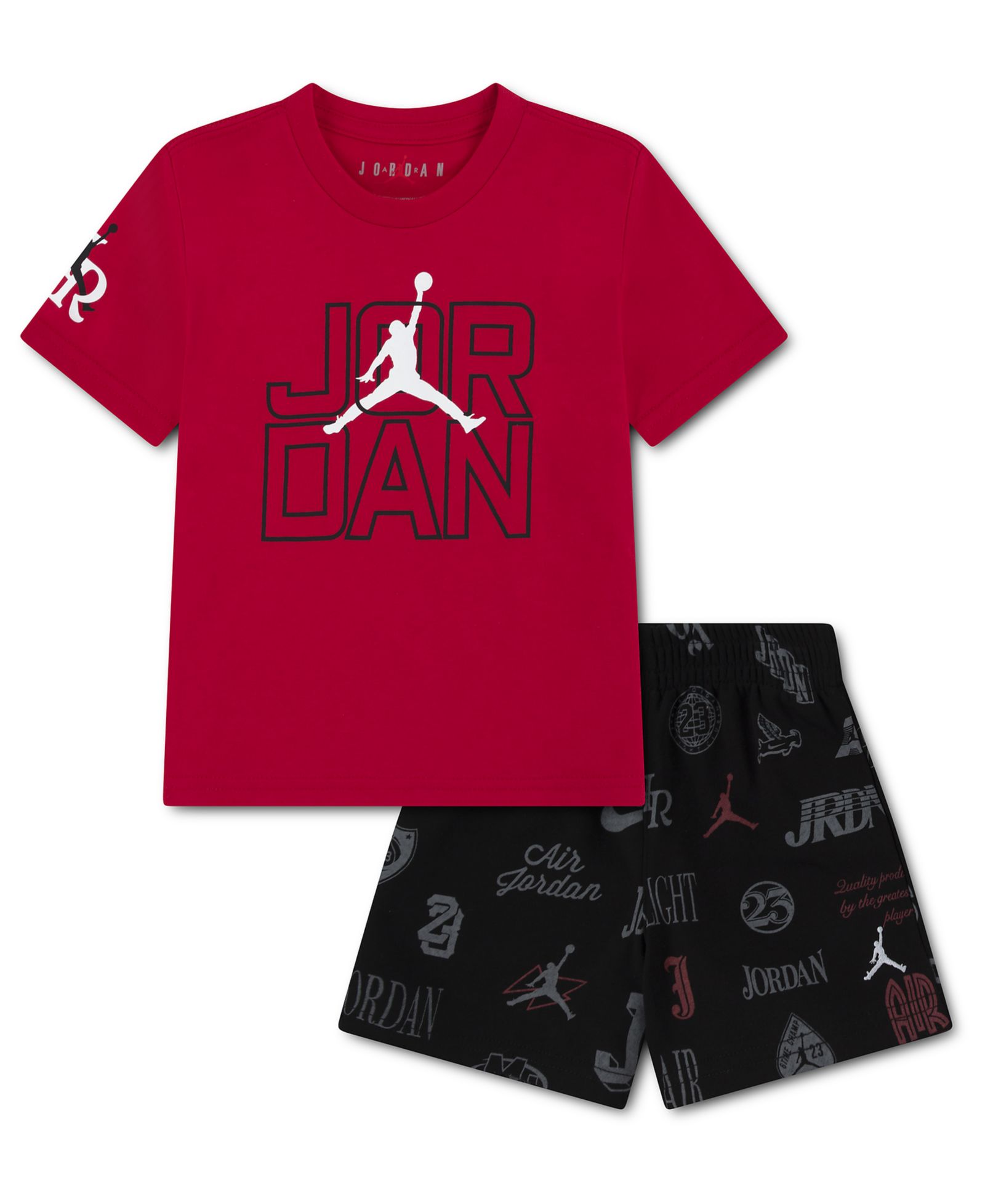 Детский комплект Jordan Rookie Season: футболка с коротким рукавом и шорты, 2-Piece Set, 2T-4T