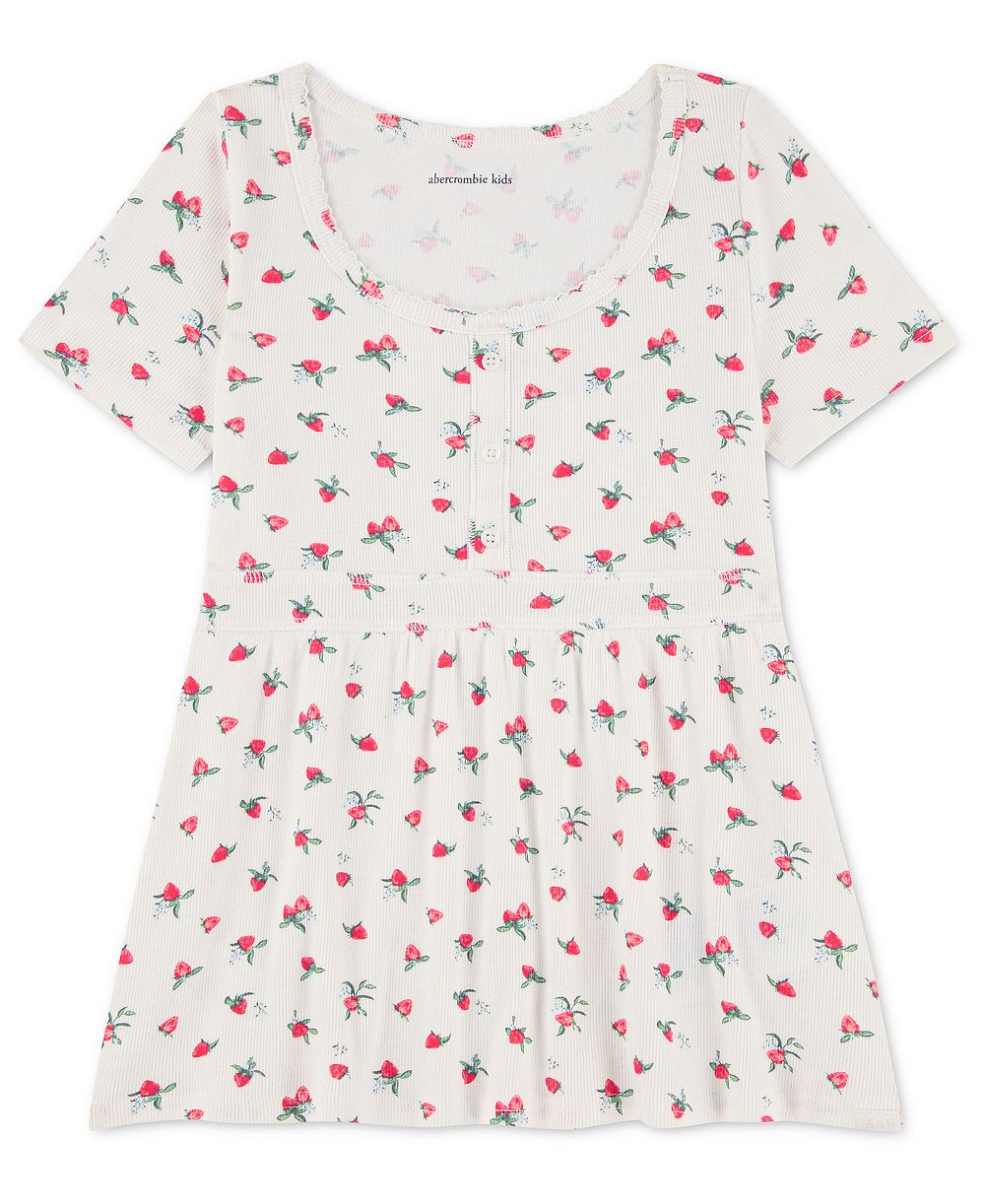 abercrombie kids Girls' 5-16 Scoop Neck Short-Sleeve Top