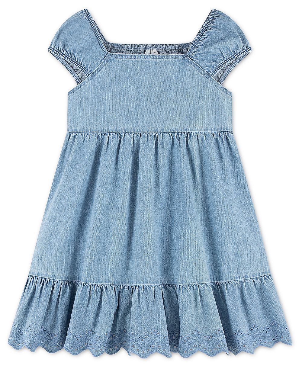 Детское джинсовое платье abercrombie kids Smocked