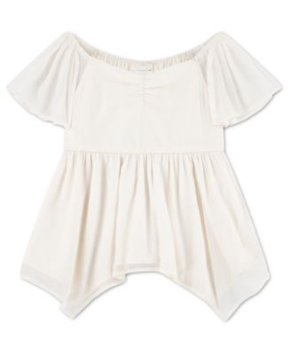 abercrombie kids Детский топ с коротким рукавом, для девочек