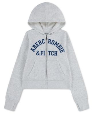 abercrombie kids Girls' 5-16 Logo Full-Zip Hoodie