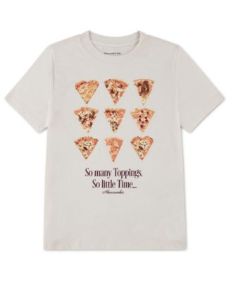 abercrombie kids Girls' 5-16 Pizza Oversized Short-Sleeve T-Shirt