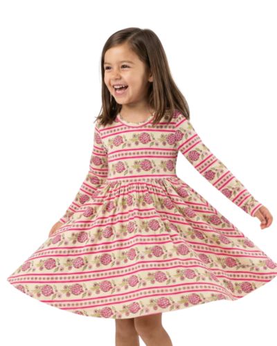 Детское бамбуковое платье Motette Toddler Girls Pomegranate Soiree Twirl