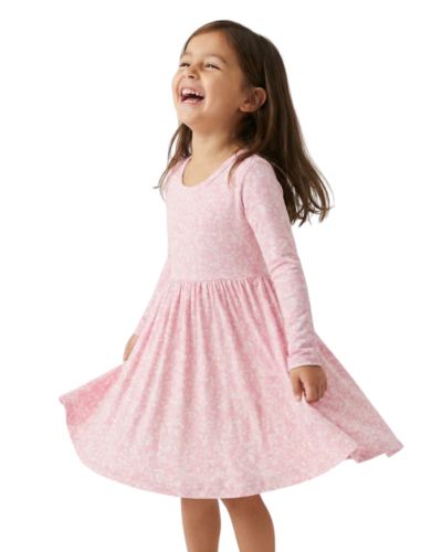 Motette Girls Petite Fleur Bamboo Twirl Dress