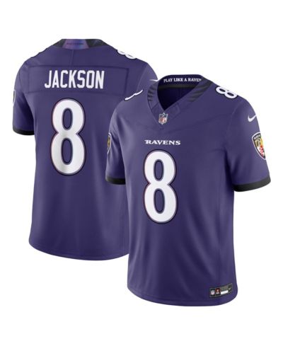 Nike Men's Lamar Jackson Purple Baltimore Ravens Vapor F.U.S.E. Sewn Down Limited Jersey