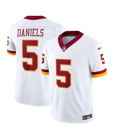 Nike Men's Jayden Daniels White Washington Commanders Super Bowl Era Vapor F.U.S.E. Sewn Down Limited Jersey