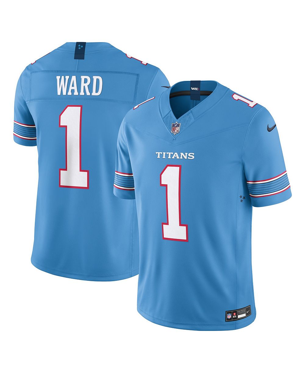 Мужская джерси Nike Cameron Ward Light Blue Tennessee Titans Vapor F.U.S.E. Stitched Limited