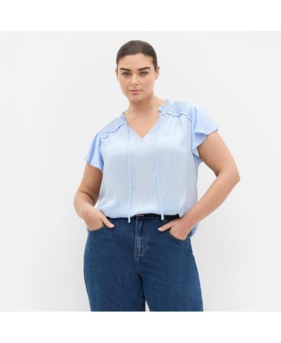 Женская рубашка Plus Size CITY CHIC Drama Queen с коротким рукавом
