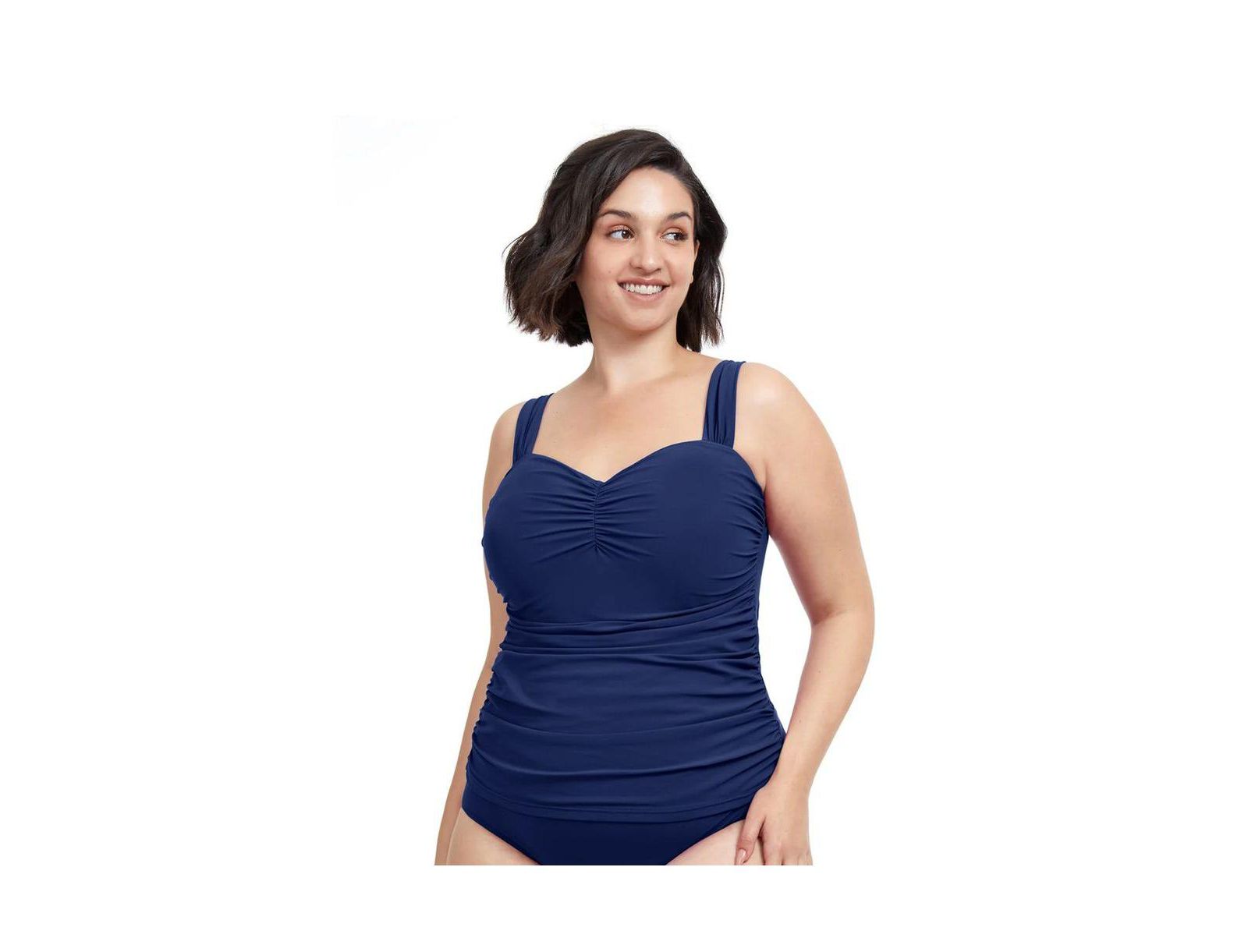 Profile by Gottex Plus Size Tutti Frutti Sweetheart Underwire Tankini Top Swimsuit