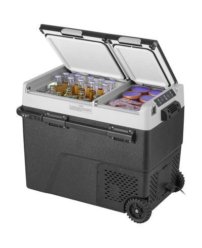 Mecale 58 L Dual Zone 12 Volt Car Refrigerator with -4degree(s)F to 68degree(s)F Range