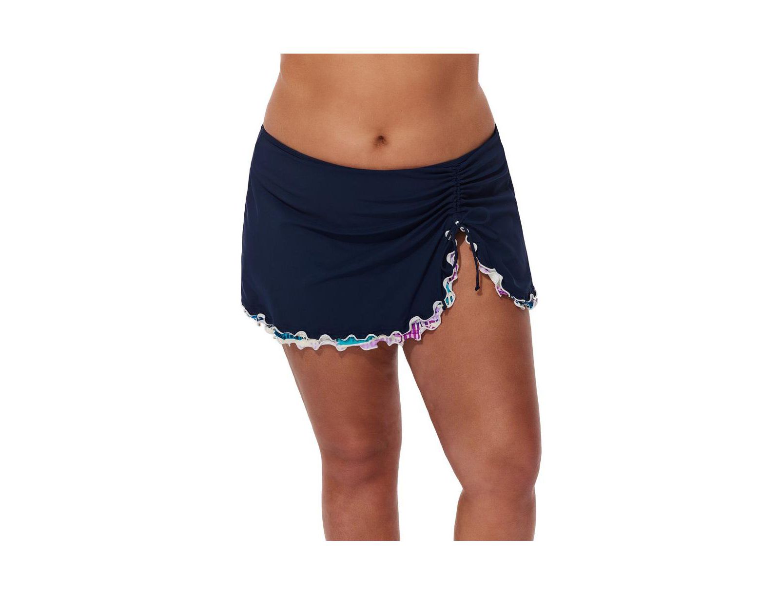 Плавки Profile by Gottex Plus Size Canva Tricolore Side Slit Skirt Swim Bottom