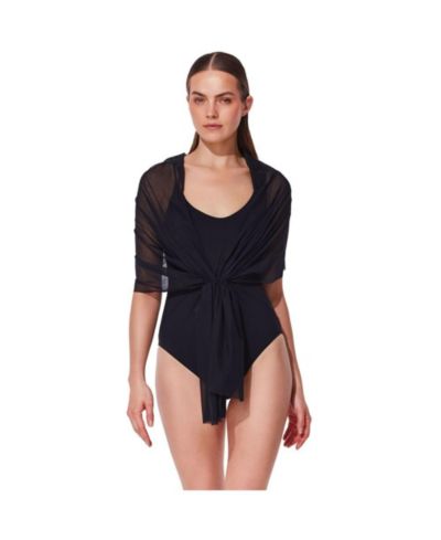 Gottex Women's Yuri Flower Multi-Way Mesh One Piece