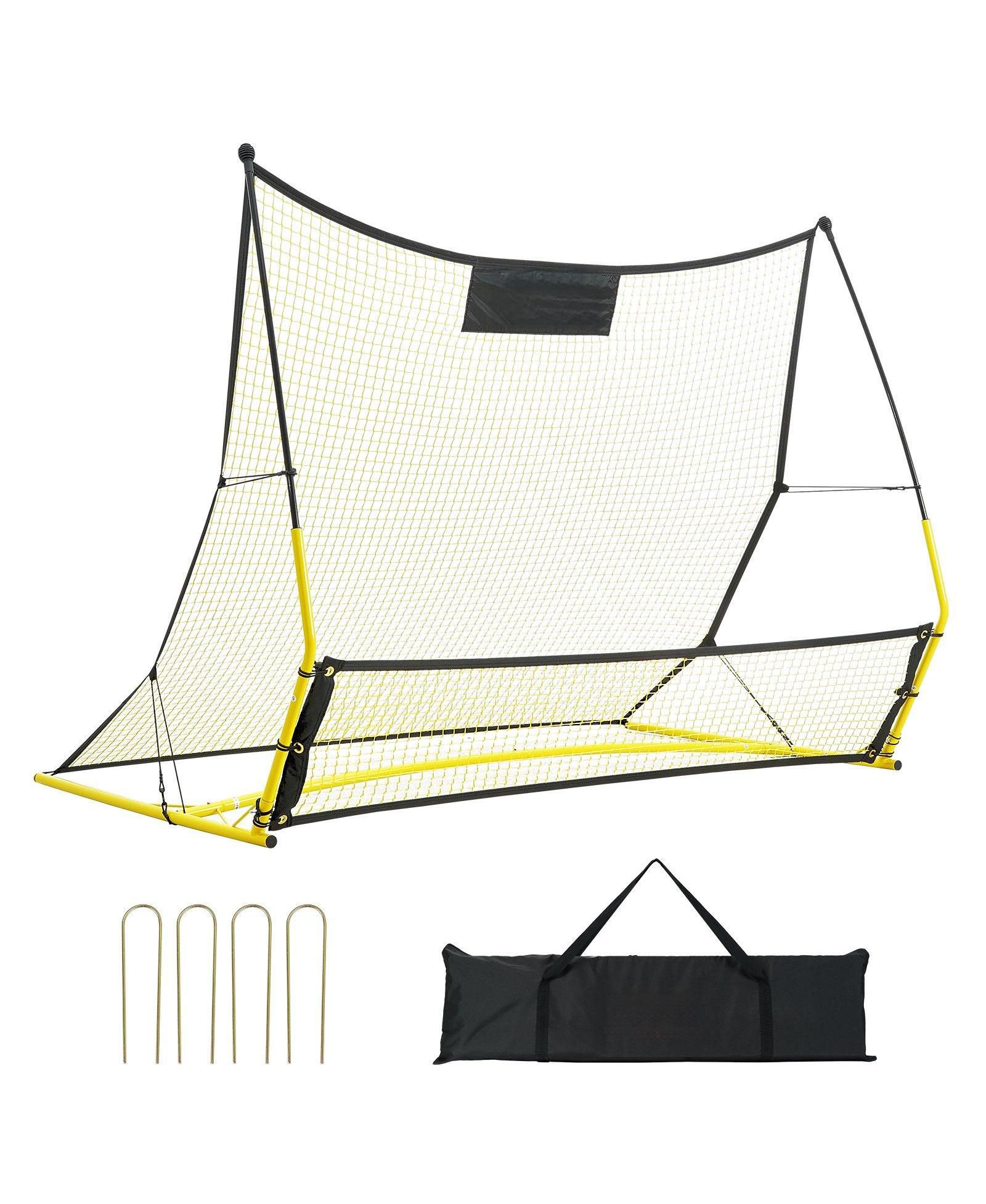 Сетка для футбольного отскока Mecale 2-in-1, 71 x 40 Inch, с сумкой
