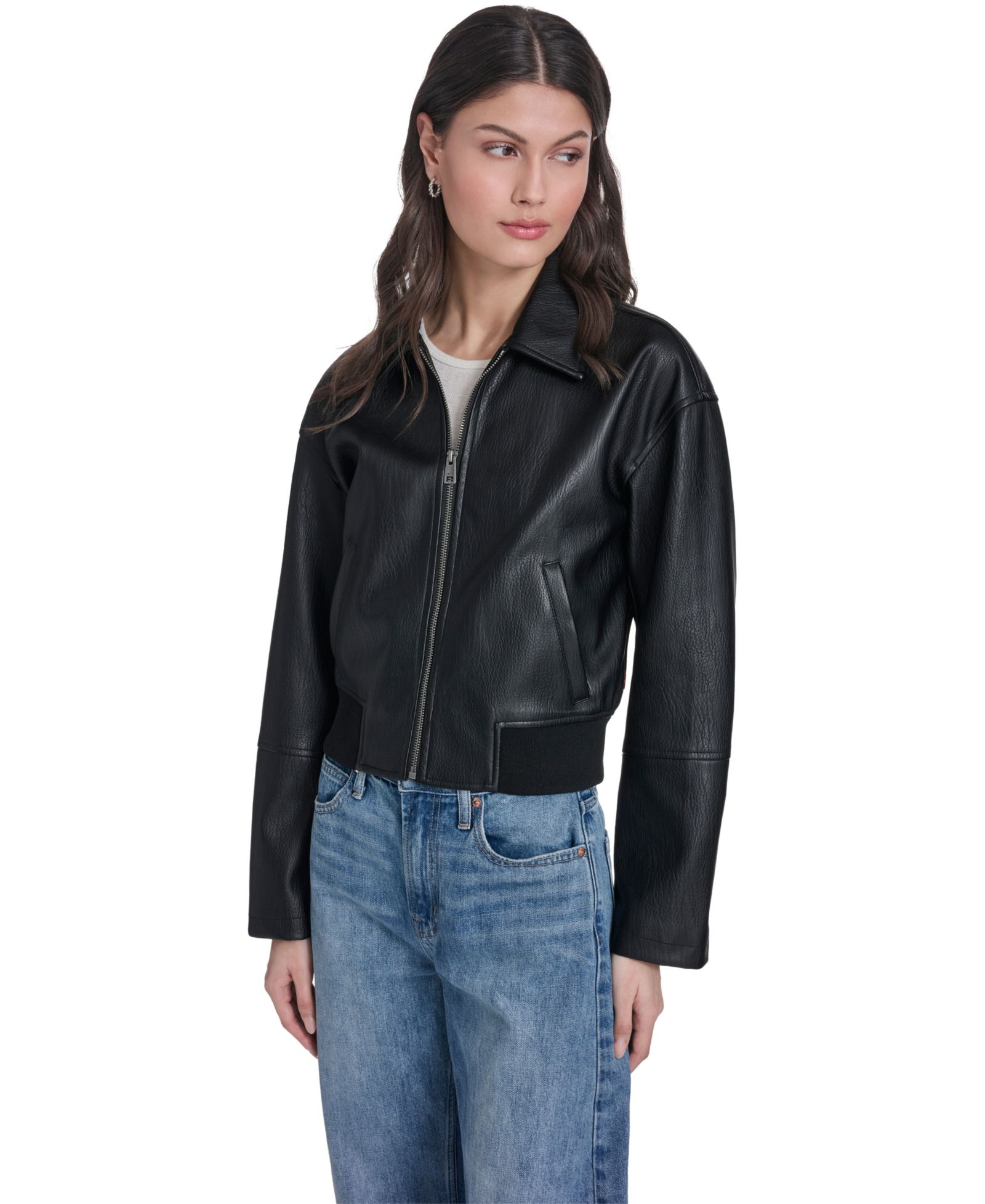 Женская бомбер-куртка Levi's из искусственной кожи