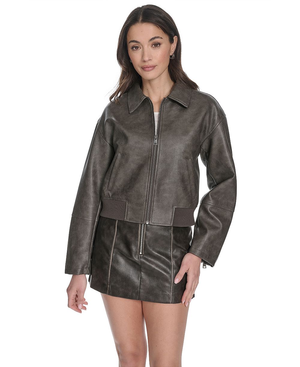 Levi's Women's Faux Leather Bomber Jacket